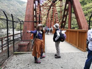 武田尾ハイキングの鉄橋